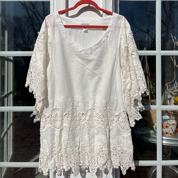 Anthropologie Eberjey Embroidered Castaway Coverup - Picture 4 of 11